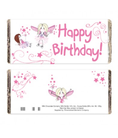 Fairy Birthday Chocolate Bar - Just for Gifts