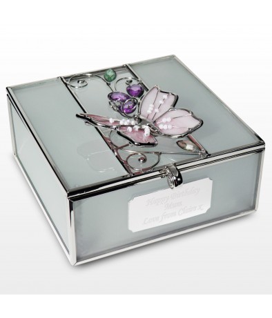 Personalised Butterfly Trinket Box
