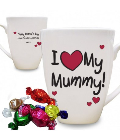 Personalised I Heart Small Latte Mug