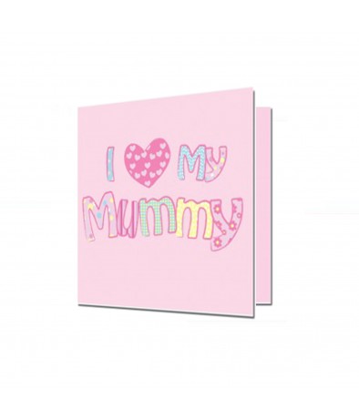 Personalised I Love My Mummy Colours Card
