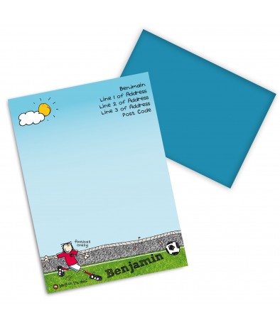 Personalised Stationery Set - Bang on the Door (Football Crazy)