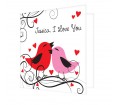 Personalised Love Birds Card