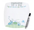 Message Plate - Whimsical Train (Its a Boy)
