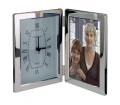 Personalised Silver Clock & 6x4 Photoframe
