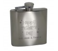Personalised Stainless Steel Happy Father's Day Hipflask