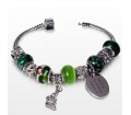 Personalised Charm Bracelet - Emerald - 18cm