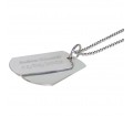 Personalised Sterling Silver Dog Tag Necklace