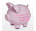 Personalised Pink Ceramic Piggy Moneybox