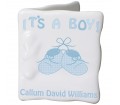 Personalised Bootee It's a Boy Message Card