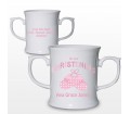 Personalised Bootee Pink Christening Loving Mug