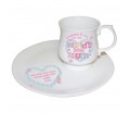 Personalised World's Best Mum Mug and Tray Set