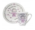 Personalised World's Best Mum T-shirt Breakfast in Bed Set