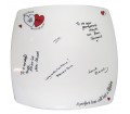 Personalised Message Plate - A Perfect Love (Ruby Anniversary)