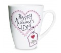 Personalised Heart Stitch Happy Mummy's Day Small Latte Mug