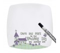 Personalised Message Plate - Whimsical Church (Wedding)