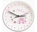 Personalised Clock for Girls Bedroom - Pumpkin Fairy