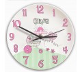 Personalised Clock for Girls Bedroom - Pram