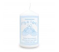 Personalised Bootee It's a Boy Candle