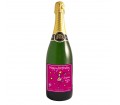 Personalised Champagne Bottle - Purple Ronnie (Female)