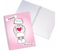 Personalised Notebook A5 - Love Bot