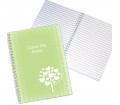 Personalised Notebook A5 - Love Grows Green