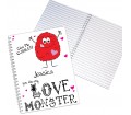 Personalised Notebook A5 - Love Monster