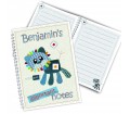 Personalised Cotton Zoo Denim the Lion Notebook