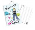 Personalised Bang on the Door MP3 Mad A5 Notebook