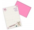 Personalised Stationery Set for Girls - Cotton Zoo (Tweed the Bear)