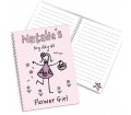 Personalised Notebook - Purple Ronnie (Flower Girl)