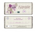 Personalised Cotton Zoo Wynciette the Elephant Chocolate Bar