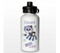 Personalised Cotton Zoo Boys Denim the Lion Drinks Bottle