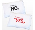 Personalised Yes/No Single Pillowcase