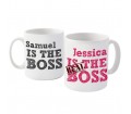 Personalised Mug Set - The Real Boss