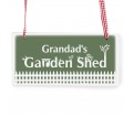Wooden Rectangle Sign - Garden Shed