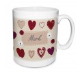Fabric Heart Design Mug