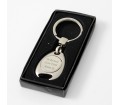 Personalised Trolley Coin Keyring