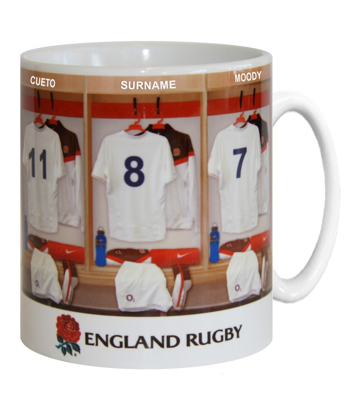 Personalised rugby mugs