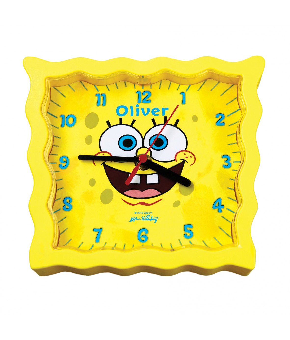 free stand can be personalised Spongebob Squarepants CD Clock 